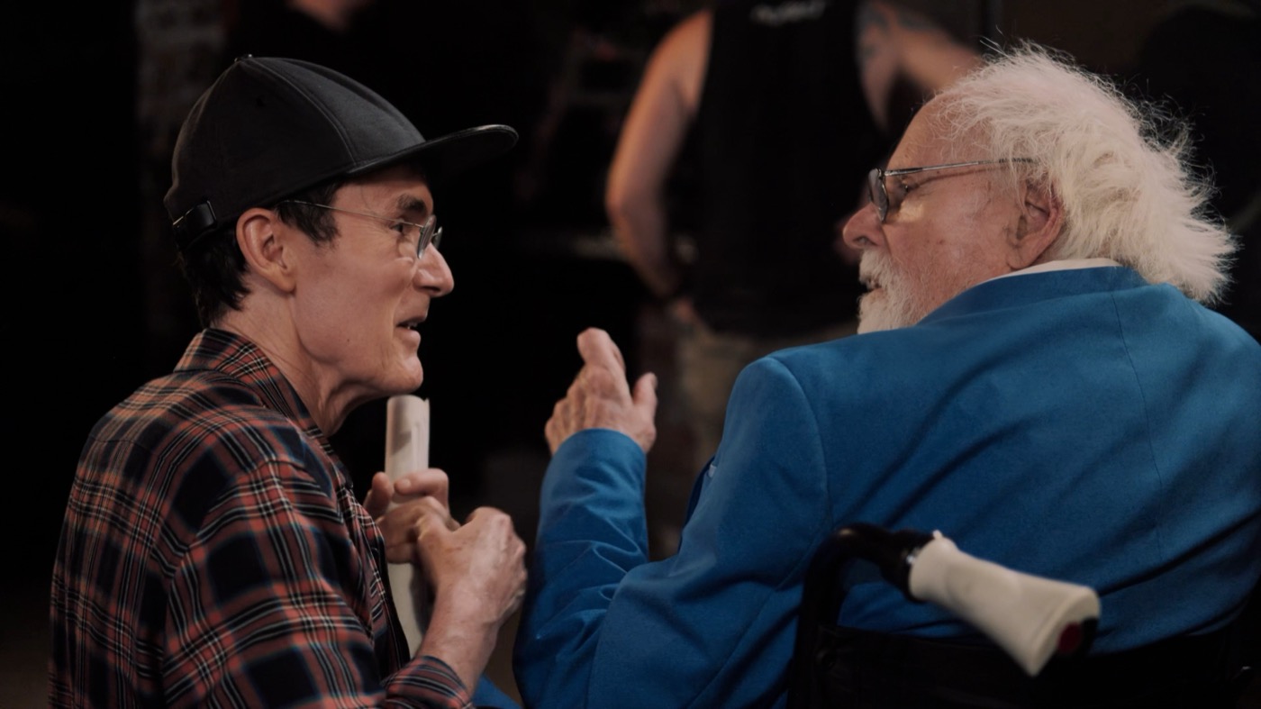 William Scoular directing Bruce Dern on the set of Northbound